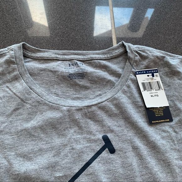 Polo Ralph Lauren Men's Stars & Stripes Big Pony USA Flag T-Shirt Gray ALL SIZES - Picture 6 of 6
